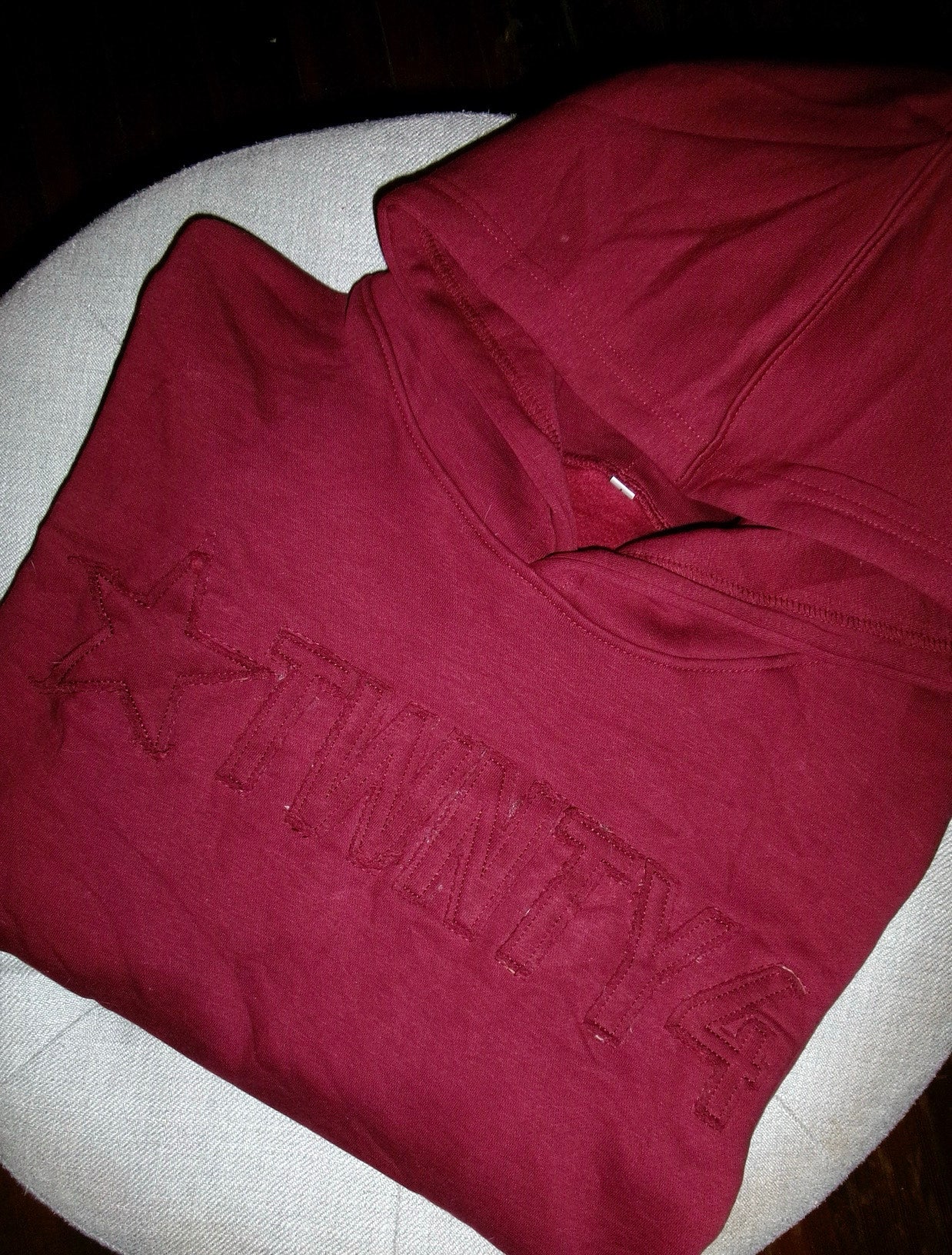 The distressed hoodie